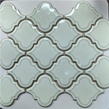 주방 화이트 랜턴 타일 Backsplash